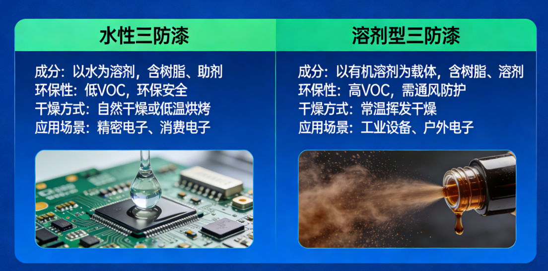 水性三防漆与溶剂型三防漆区别及选型指南 |铬锐特实业