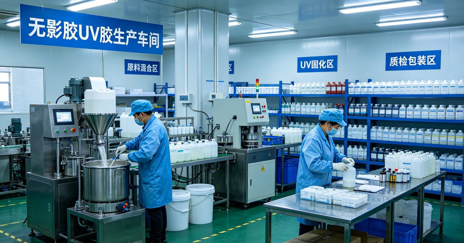 无影胶UV胶工厂探秘：高品质UV胶工艺 |铬锐特实业