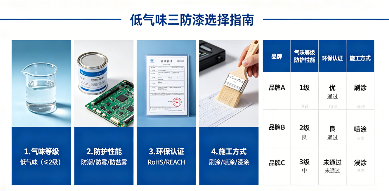 低气味三防漆如何选择？环保型材料推荐方向 |铬锐特实业