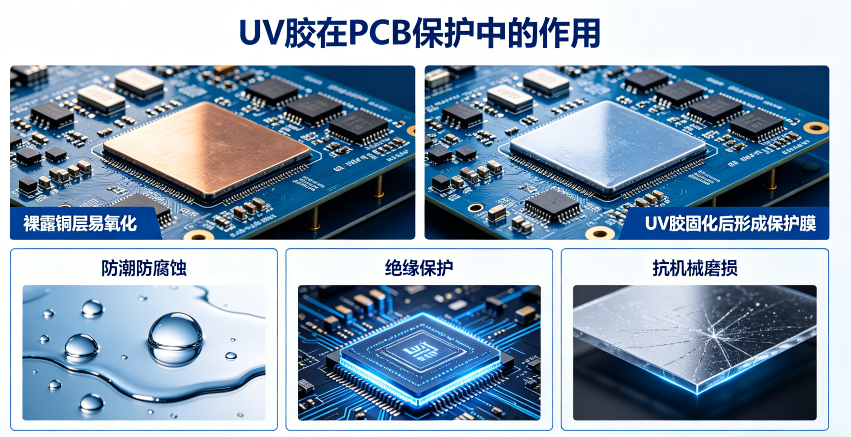 UV胶在PCB保护中的作用及优势 |铬锐特实业