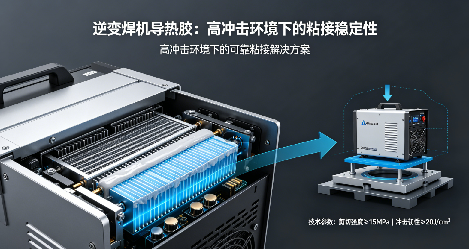 逆变焊机导热胶：高冲击粘接稳定性 |铬锐特实业