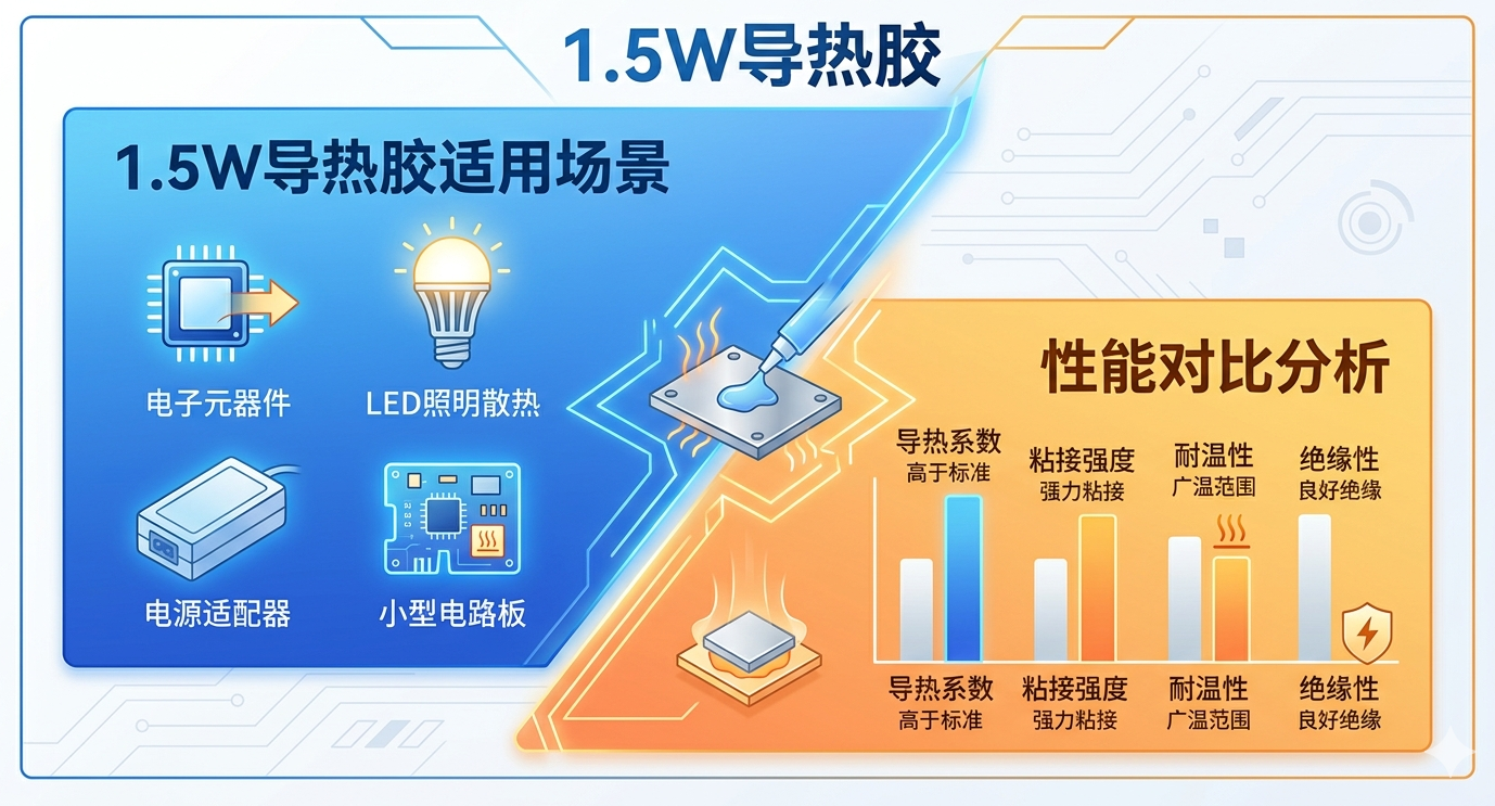 1.5W导热系数导热胶适用场景与性能对比 |铬锐特实业