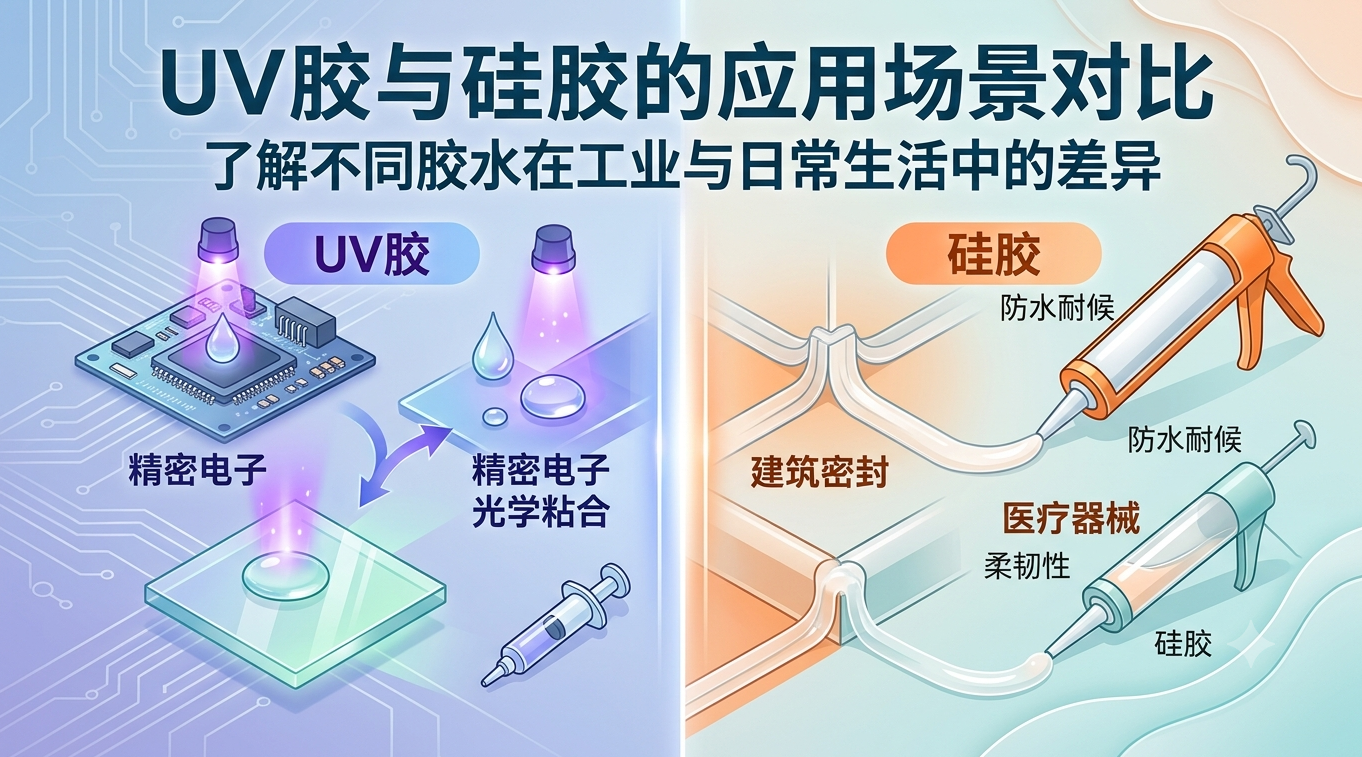 UV胶与硅胶的应用场景对比及选型指南