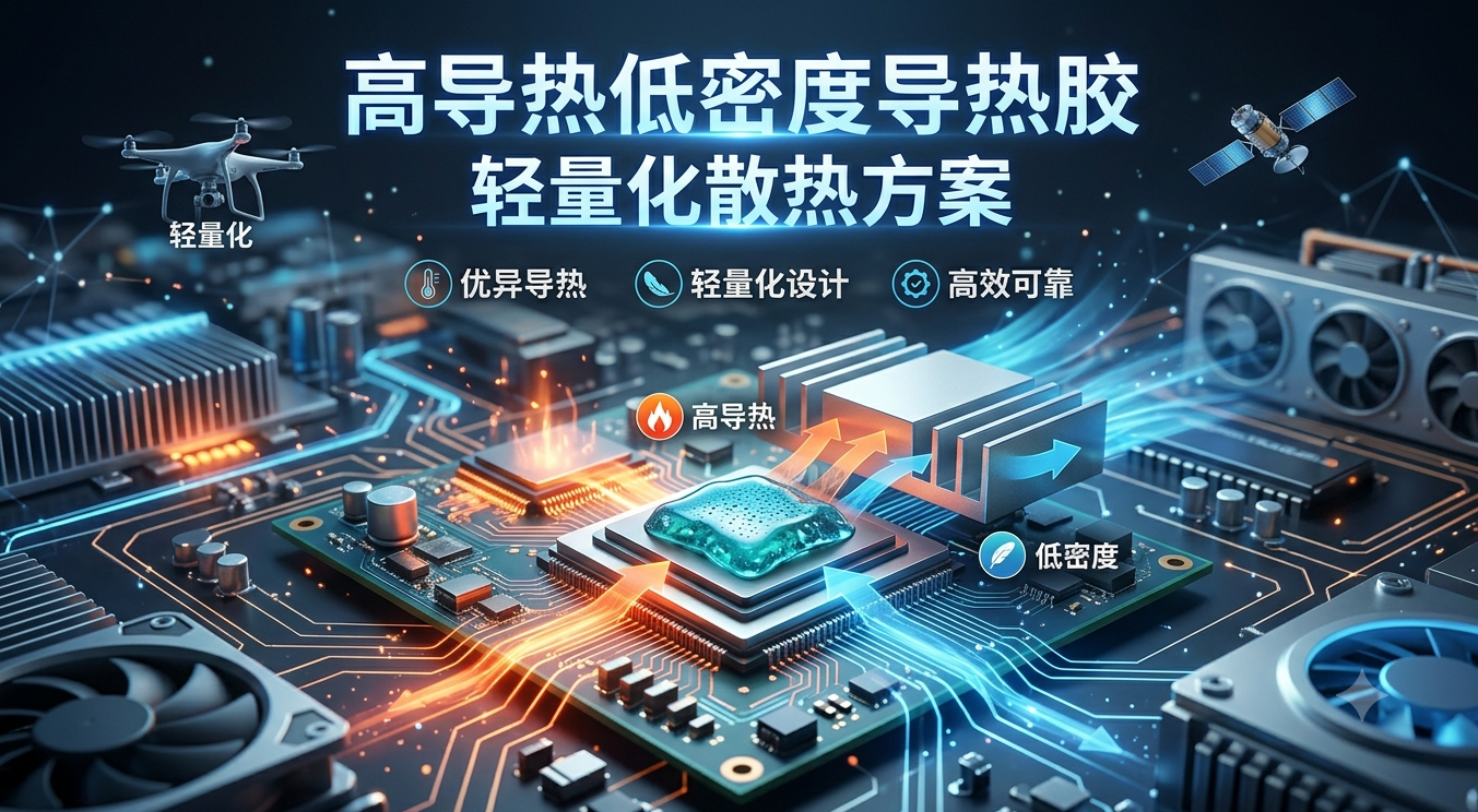 高导热低密度导热胶 轻量化散热方案