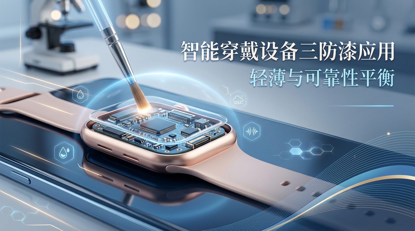 智能穿戴设备三防漆应用:轻薄与可靠性的平衡