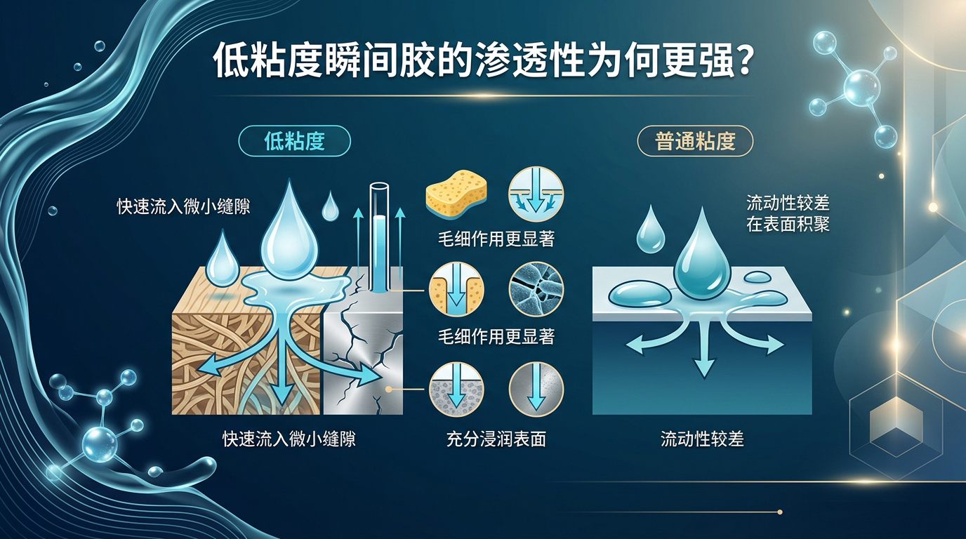 低粘度瞬间胶为何渗透力更强