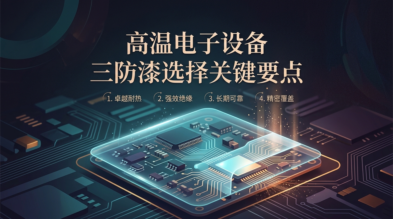 高温电子设备三防漆选择关键要点